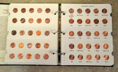 Estate Lot Of Coin Books With Coins