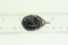 Silver-Tone Color Stone Pendant