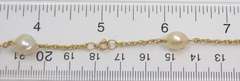 Stunning 18kt Pearl Station Necklace
