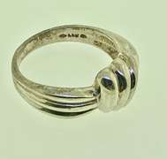 Vintage Fine Silver Love Knot Ring