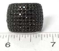 Sterling Silver Black Stone Ring