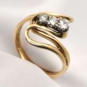 Nicely Designed 3 Diamond Ring