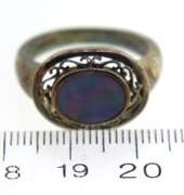 Sterling Silver Opal Ring