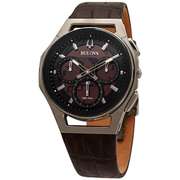 Bulova Chronograph Quartz Black Skeleton Dial Men's Watch