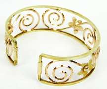 Vintage Krementz Gold-Filled Cuff & Earrings
