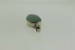 Silver-Tone Color Stone Pendant