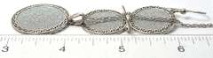 Sterling Silver Druze Set Necklace and Earrings