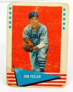 Bob Feller 1961 Fleer Baseball Card