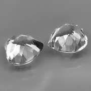 Superb 4.29ct high fire 8x8mm diamond white Topaz