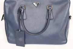 Prado Saffiano Travel Briefcase Baltic Blue