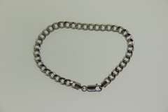 14K White Italian Milor Curb link Bracelet