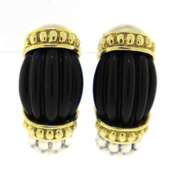 Lagos Caviar Black Onyx Earrings