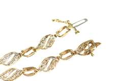 10K Yellow Gold 1.44 Ctw Diamond Wavy Channel Tennis Bracelet