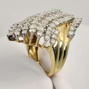 Bold and Sparkling Diamond Cluster Ring