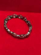 LADIES 14K WHITE GOLD AND DIAMOND BRACELET