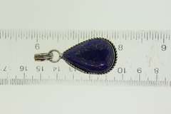 Silver-Tone Color Stone Pendant