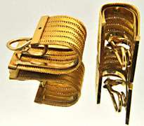 LADIES 22 KT YELLOW GOLD CLIP ON EARRINGS