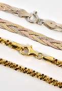Pretty Pair of Necklaces in Gilt Sterling Silver