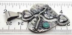 Sterling Silver mexican Heart Pendant
