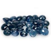 Multi-hue 7.12ct natural blue Sapphire set