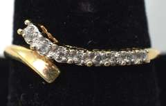 Wrap-Style Diamond Ring in Yellow Gold