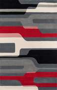 DECORATIVE MODERN WOOL RUG 5 x 8