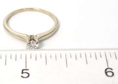 Charming Solitaire Diamond Ring in 14KT White Gold