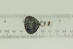Silver-Tone Color Stone Pendant
