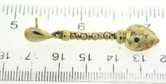 Charming 14kt Yellow Gold Diamond Drop Earrings