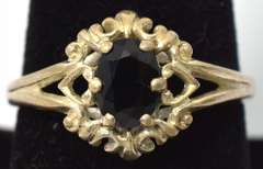 Vintage Sapphire Ring in Sterling Silver