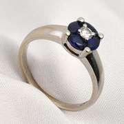 Neat Ring of Sapphires Ring