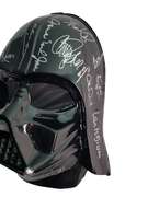 Star Wars Cast Facsimile Autographed Darth Vader Mask