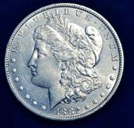 1882 CC Morgan Dollar AU /UNC