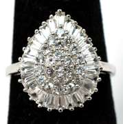 Sterling Silver CZ Cocktail Ring