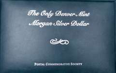 1921 BU Morgan 1921 D in Coin and Stamp Holder