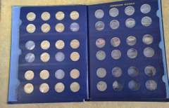 Estate Lot Of Coin Books With Coins