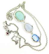 Stunning Elle Sterling Multi-Gemstone Necklace