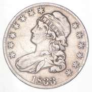 1833 Capped Bust Half Dollar