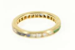 14K Yellow Gold 0.54 Ctw Channel Diamond Wedding Band Ring