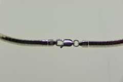 Italian Sterling Silver Omega Chain Necklace