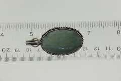 Silver-Tone Color Stone Pendant
