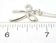 Sterling Silver Ribbon Necklace