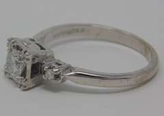Vintage White Gold Diamond Ring