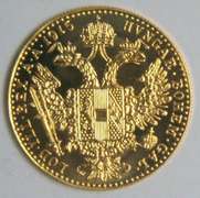 Deep Prooflike BU Austria 1 Ducat Gold Piece dated 1915