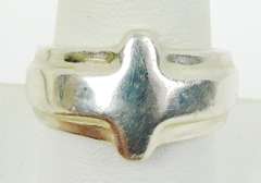 RLM Studio Sterling Silver Cross Ring, Size 9.5