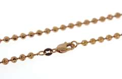 Powerful Rose Gold DC Bead Chain Necklace