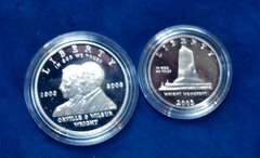 2003 First Flight Silver Dollar and Half Dollar Proof Coins in OGP