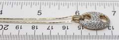 Gorgeous Puffed Diamond Gucci Link Pendant
