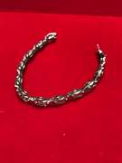 LADIES 14K WHITE GOLD AND DIAMOND BRACELET