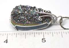 Sterling Silver Druze Necklace